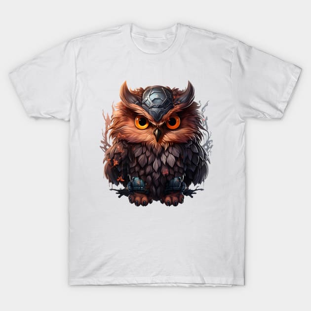 Owl Warrior T-Shirt by StoneCreation